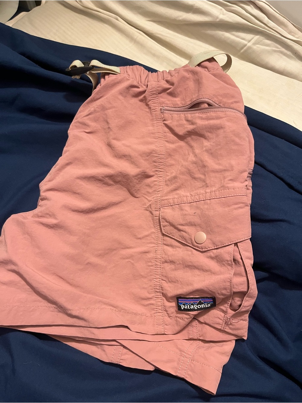Patagonia Dusty Pink Drawstring Shorts